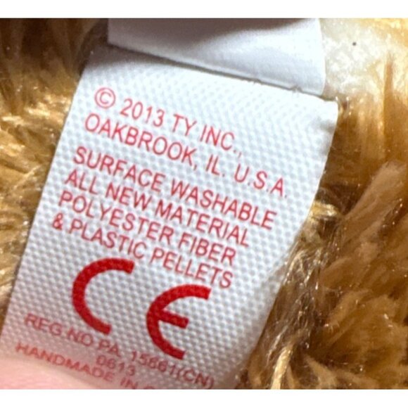 Ty Beanie Boos Alpine Reindeer Plush 2013 Green Eyes Toy 10" Christmas - Picture 11 of 11